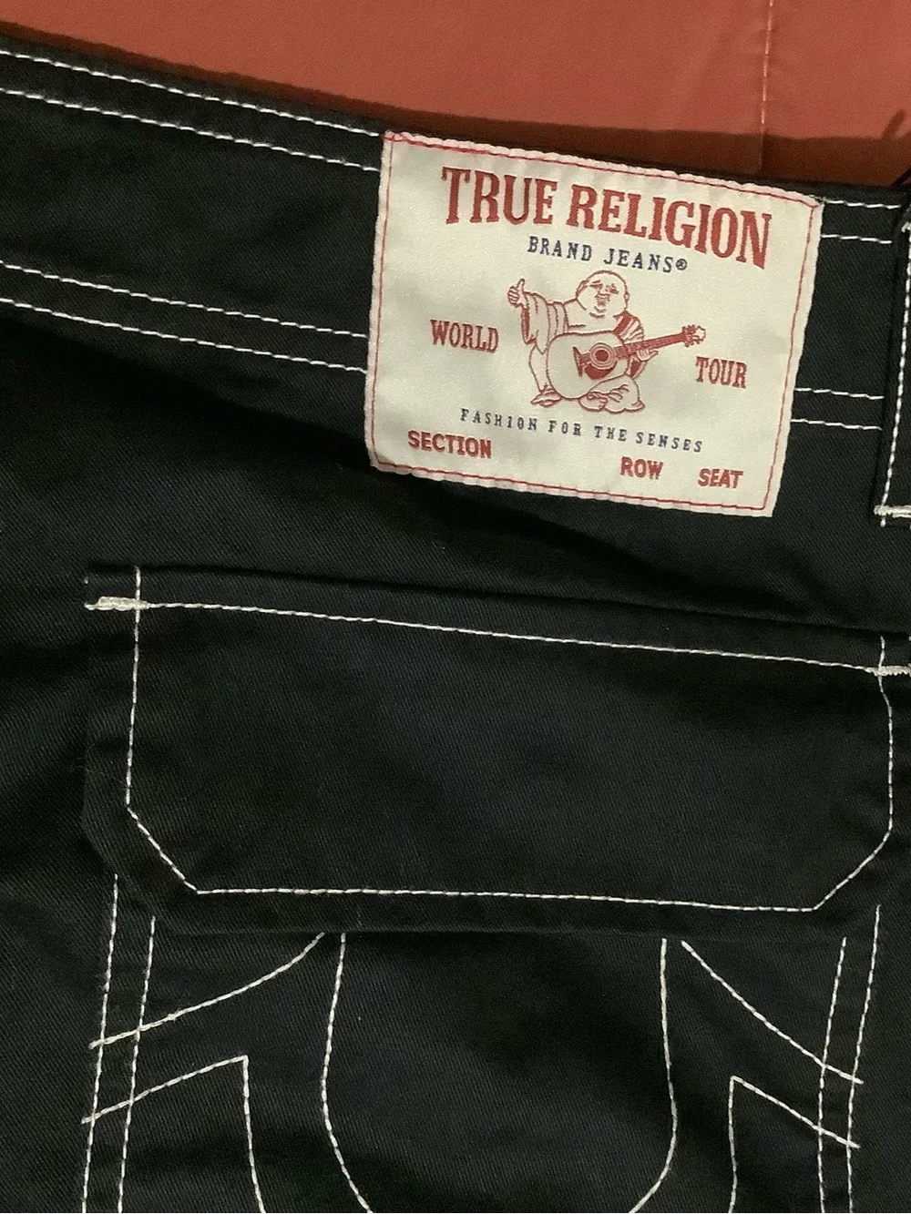 True Religion Cargo Pants Jet Black Men’s 36